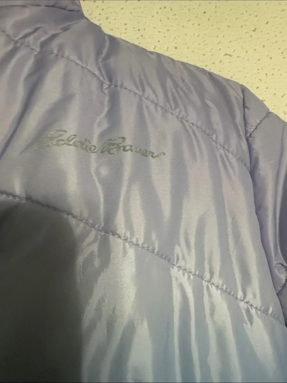 Eddie Bauer Ombre Lavender to Blue Kids Puffer Jacket 2-1 reversible, med10/12